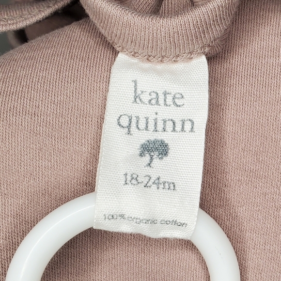 Kate Quinn Organics Halter One-piece Bodysuit Brown Baby Girls 18-24 Months - Picture 3 of 3